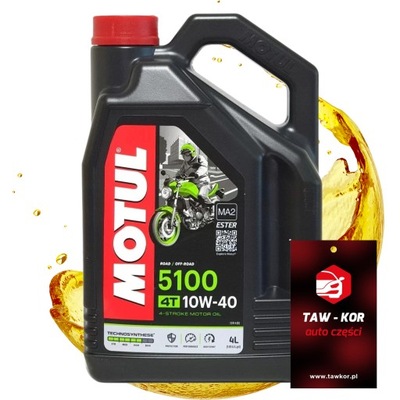 ALYVA POLSYNTETYCZNY MOTUL 10W40 5100 4L ORIGINALUS : SKUTERIO + DOVANA 