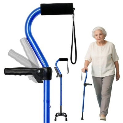 LASKA INWALIDZKA CZTEROPUNKTOWA REGULOWANA DLA SENIORÓW Z ARTRETYZMEM