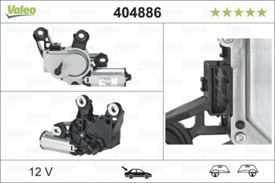 MOTOR LIMPIAPARABRISAS SEAT LEON, SKODA FABIA I, OCTAVIA I 07.98-12.10 PARTE TRASERA VAL4  