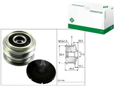 WHEEL PULLEY ELECTRIC GENERATOR RENAULT CLIO III 1,2 16V I - milautoparts-fr.ukrlive.com