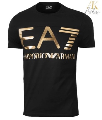 T-shirt męski EA7 Emporio Armani Czarny r. M