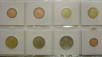 Monety Watykan - 1 cent do 2 Euro - 2007 zestaw set 8 szt