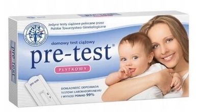 Test ciążowy PRE-TEST płytkowy 1 sztuka