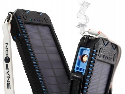 Mobilny Powerbank solarny 20000mAh +zapalniczka