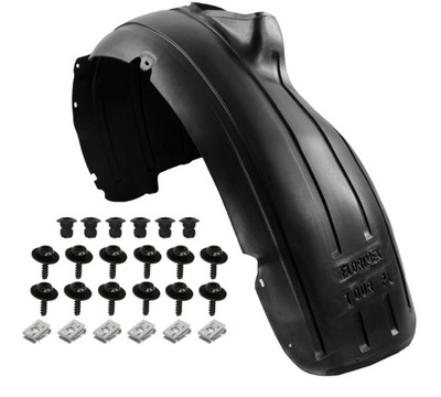 Подкрылок vw touran 2003-2010 перед левая + клипсы фото №1