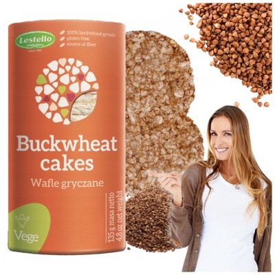 WAFLE GRYCZANE BEZGLUTENOWE RYŻOWE 135G VEGE LESTELLO