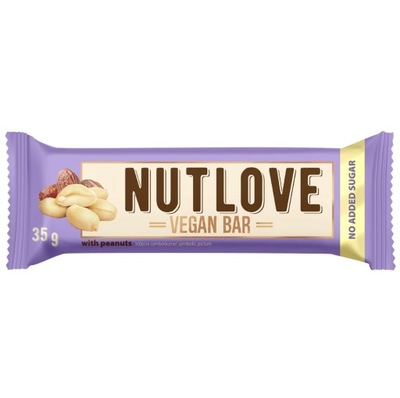 ALLNUTRITION NUTLOVE VEGAN BAR PEANUT 35G