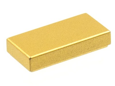 LEGO Płytka 2x2 Tile Gładka 3069b Metallic Gold Złoty Metalic. 7 SZT. ZB12