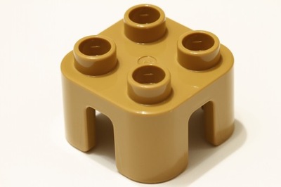 NOWE Lego Duplo stołek krzesełko jasnobrązowe