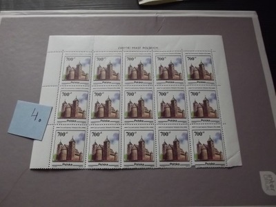 Polska Fi 3154 fragment arkusza znaczków