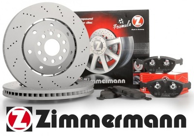 ДИСКИ ТОРМОЗНЫЕ КОЛОДКИ ZIMMERMANN AUDI RS4 B8, RS5 365MM