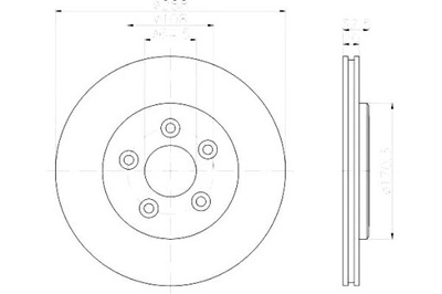 ДИСКИ ТОРМОЗНЫЕ ТОРМОЗНЫЕ HELLA PAGID JLM20802 XR827087 XR8