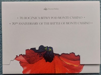 Foldery 70 rocznica bitwy pod Monte Casino+ FDC