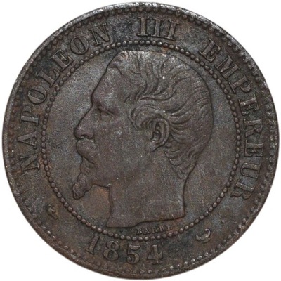 Francja 2 centymy 1854 W