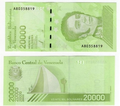 WENEZUELA 2019 20000 BOLIVARES