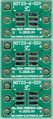 3 szt. - SOT23-6 0.95mm na DIP 0.3".