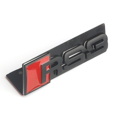 ŽENKLELIS LOGO GROTELĖS PRIEK. AUDI RS3 RS4 RS5 RS6 RS7 RS8 - 10.5X3.2CM 