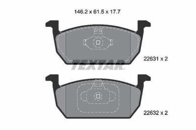 TEXTAR 2263101 ZAPATAS DE FRENADO  