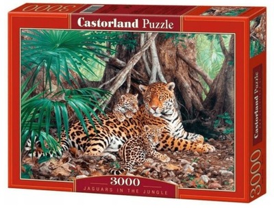 Puzzle Castorland 3000 - JAGUARY w DŻUNGLI !!!