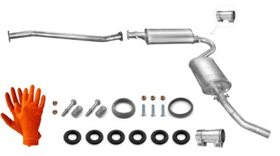 Peugeot boxer 1.9 дизель 51kw 1994-1998 система випускний труба глушники фото №1