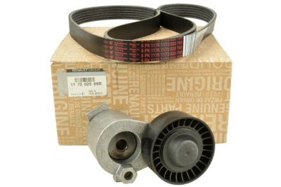 Натяжитель + ремень клиновой clio ii iii iv captur оригинальный номер фото №1