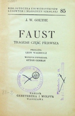 Faust część I 1931 r