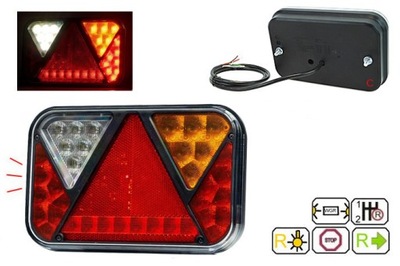 ФАРА LED (СВЕТОДИОД ) 12V DO ПРИЦЕПА ПРИЦЕПА ЕВАКУАТОРА FT-270 ПАТРУБОК ПРАВОЕ REJESTR