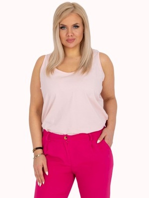 Bawełniana KOSZULKA damska TOP PLUS SIZE - XL