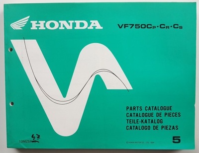 HONDA VF 750 C - KATALOG PIEZAS DE REPUESTO 1994 / 5  