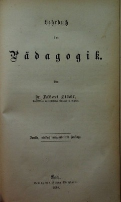 Lehrbuch der Padagogik 1880 r.