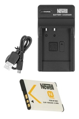 ZESTAW ŁADOWARKA USB+BATERIA AKUMULATOR NEWELL do SONY NP-BN1 NP BN1