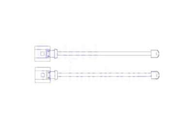 DELPHI SENSOR DESGASTE ZAPATAS DE FRENADO PARTE TRASERA PORSCHE CAYENNE  