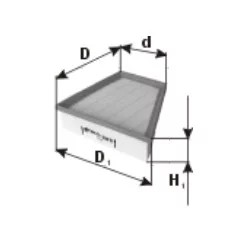 WA50-323 FILTRO POWIETRZA-WKLAD PEUGEOT 2.0HDI  