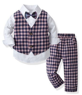 Formalne Eleganckie garnitury dla chłopca Komplet