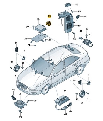Штекер do соединитель плоских с накладка seat exeo фото №1