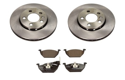 Тормозные диски тормозные колодки перед vw polo 9n fox rapid roomster фото №1