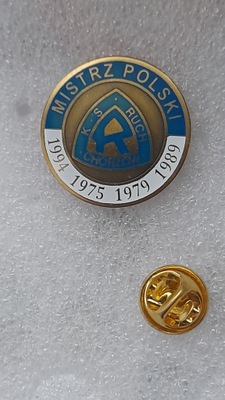 ruch chorzow - mistrz polski - -pin