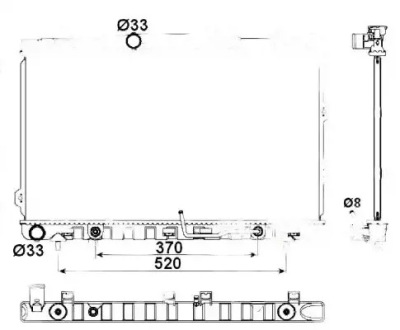 Радиатор wody 53162 nrf kia cerato фото №1