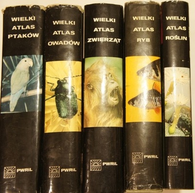WIELKI ATLAS RYB FRANK, OWADÓW, ZWIERZĄT STANEK, PTAKÓW HANZAK ROŚLIN NOVAK