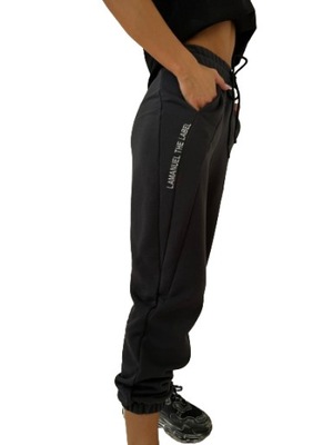 Spodnie LaManuel HOLD ON antracyt XS S logo premium