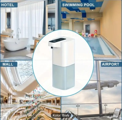 Automatyczny Dozownik Do Mydła 400 ml Na AKUMULATOR Nie Baterie