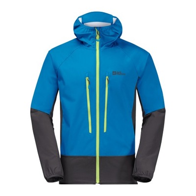 Kurtka skiturowa męska Jack Wolfskin Alpspitze Hoody niebieska XL