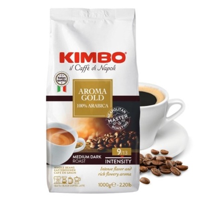 Kawa ziarnista Arabika 100% Kimbo Aroma Gold 1000 g
