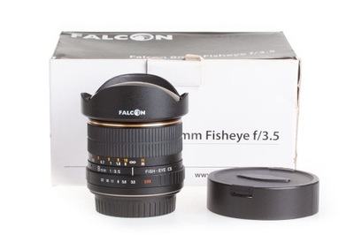 Używany Obiektyw Falcon 8mm Fish Eye f/3.5 Canon |25271|