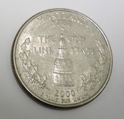 USA 25 cents 2000D Maryland