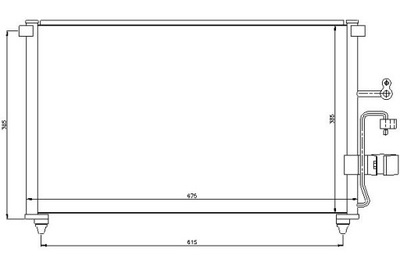 Nissens 94639 конденсатор, кондиционер фото №1
