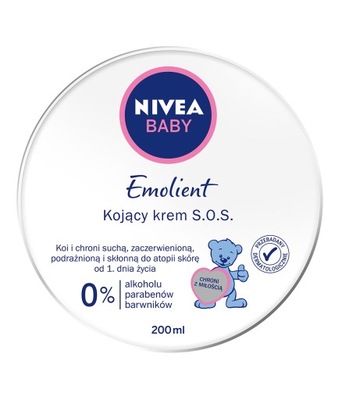 NIVEA BABY S.O.S. Emolient kojący krem dla dzieci do skóry suchej 150ml