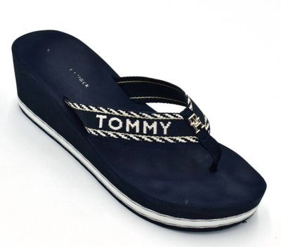 Tommy Hilfiger Webbing KLAPKI japonki damskie 40