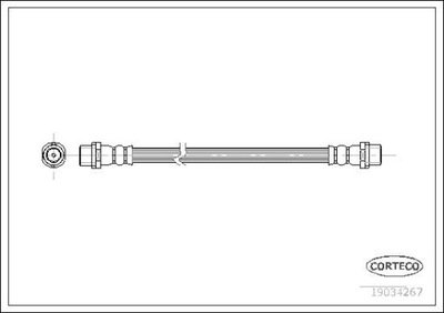 CABLE DE FRENADO FLEXIBLES VW T5 03- IZQUIERDO PARTE TRASERA  