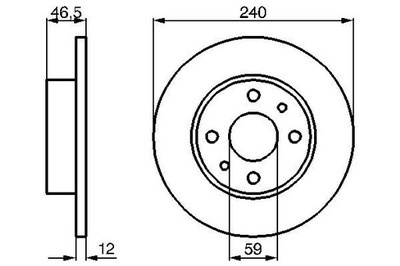 BOSCH 0 986 478 353 ДИСК ТОРМОЗНОЙ